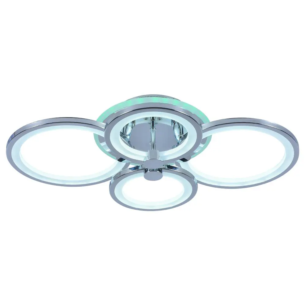 Фото Светодиодная люстра 8077/4 CHR 100W+7W RGB, Profit Light Фото Светодиодная люстра 8077/4 CHR 100W+7W RGB, Profit Light