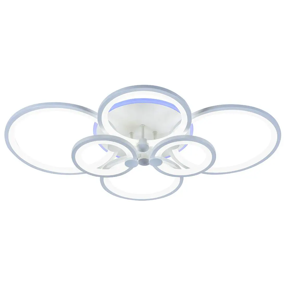 Фото Светодиодная люстра 8077/6 WHT 168W+8W RGB, Profit Light Фото Светодиодная люстра 8077/6 WHT 168W+8W RGB, Profit Light