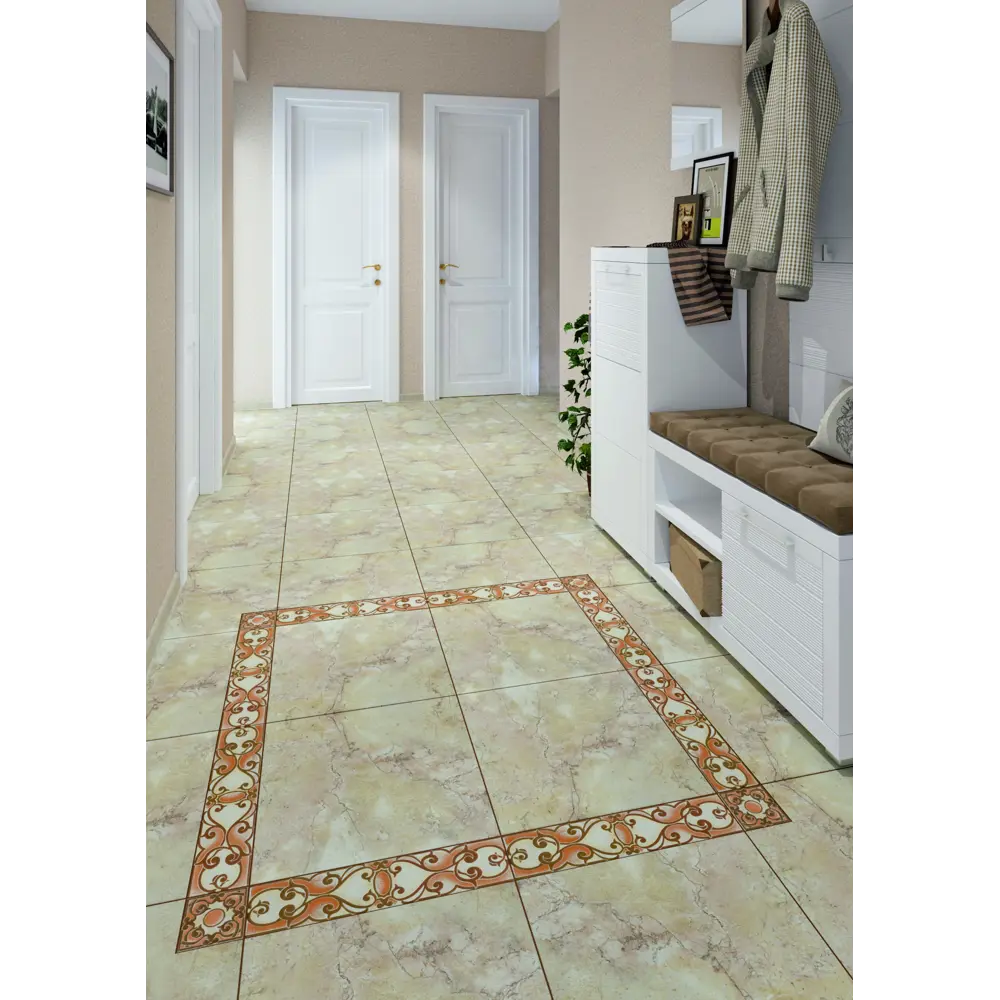 Фото 4 Бордюр напольный LB Ceramics Санторини 10x45 см матовый цвет бежевый Фото 4 Бордюр напольный LB Ceramics Санторини 10x45 см матовый цвет бежевый