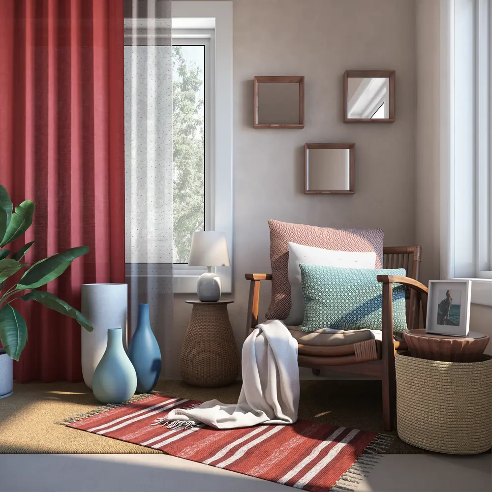 Фото 5 Ковер хлопок Inspire Ilyana 70x100 см, цвет розовый Фото 5 Ковер хлопок Inspire Ilyana 70x100 см, цвет розовый