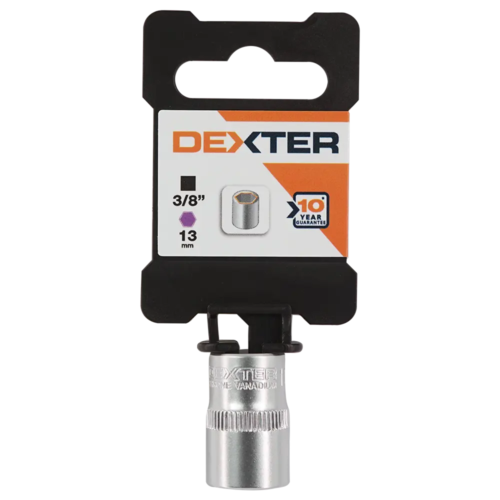Фото 3 Торцевая головка шестигранная Dexter HT205204 3/8 дюйма 13 мм Фото 3 Торцевая головка шестигранная Dexter HT205204 3/8 дюйма 13 мм