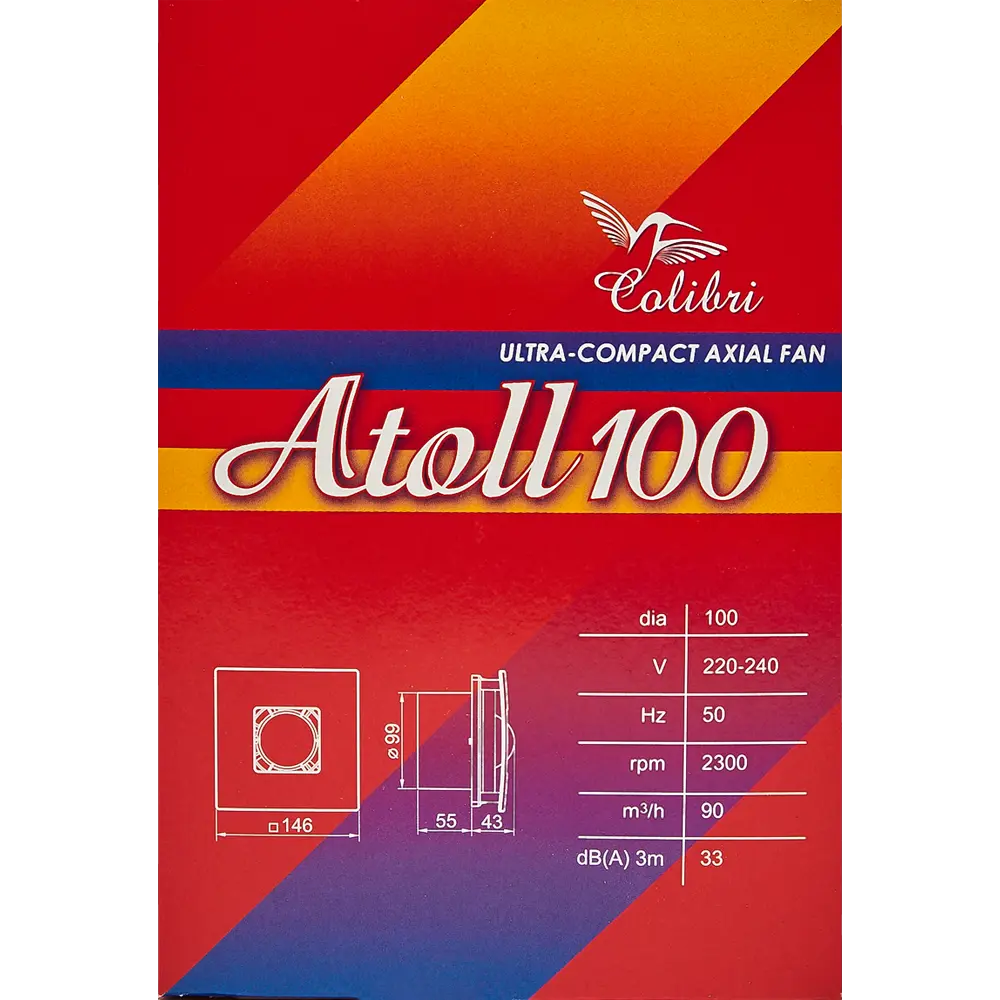 Фото 5 Вентилятор осевой вытяжной Вентс Atoll D100 мм 33 дБ 90 м³/ч цвет белый Фото 5 Вентилятор осевой вытяжной Вентс Atoll D100 мм 33 дБ 90 м³/ч цвет белый
