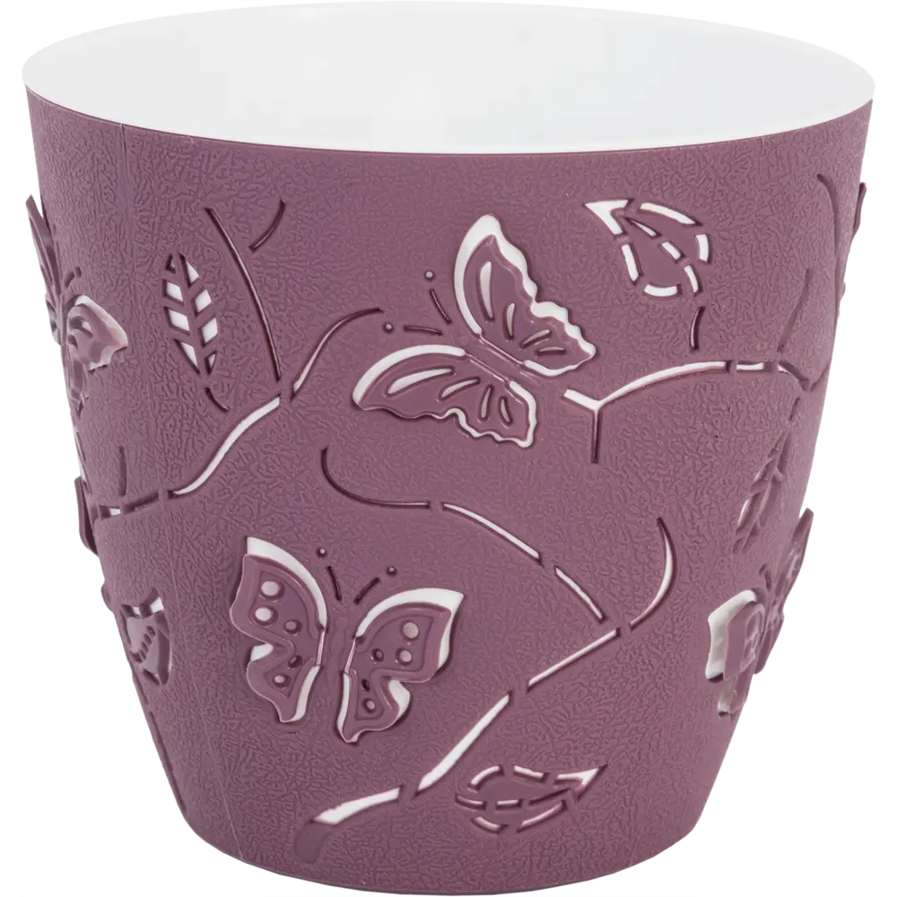 Фото Горшок цветочный Boho ø11.5 h10.5 см v5 л пластик пепельно-розовый Фото Горшок цветочный Boho ø11.5 h10.5 см v5 л пластик пепельно-розовый