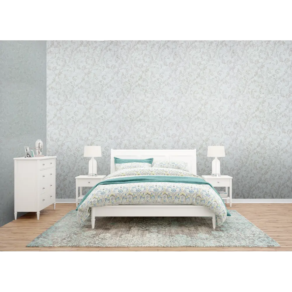 Фото 4 Обои флизелиновые Startdeco Магдалена зеленые 1.06 м 989333 Фото 4 Обои флизелиновые Startdeco Магдалена зеленые 1.06 м 989333