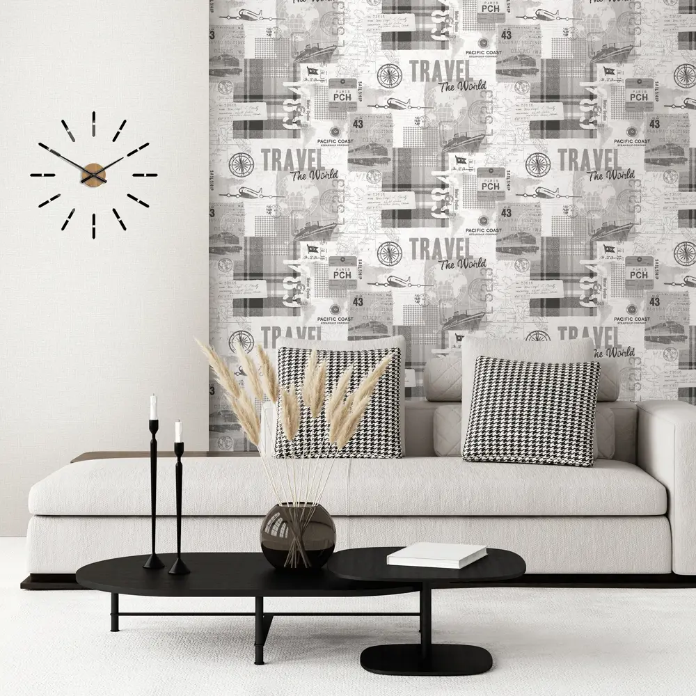 Фото 3 Обои флизелиновые Ovk Design Тревел белые 1.06 м 10517-01 Фото 3 Обои флизелиновые Ovk Design Тревел белые 1.06 м 10517-01