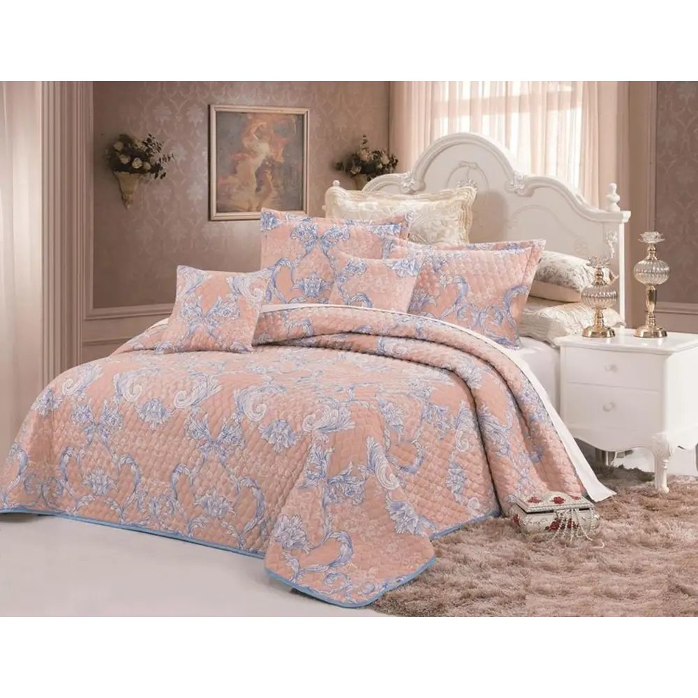 Фото Покрывало Tango Lafayette MF1620-05 160x200 см микрофибра цвет абрикосовый Фото Покрывало Tango Lafayette MF1620-05 160x200 см микрофибра цвет абрикосовый