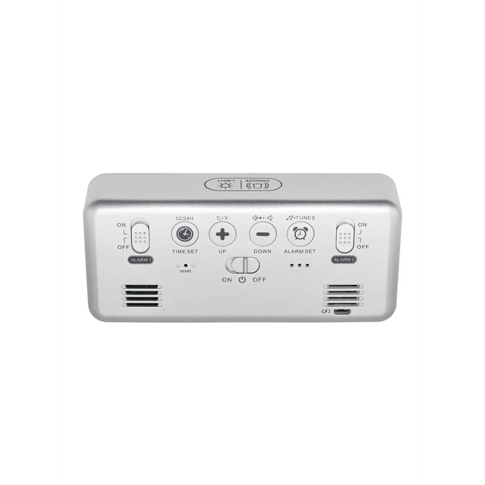 Фото 3 Часы с будильником электронные Artstyle CL-S80GR Фото 3 Часы с будильником электронные Artstyle CL-S80GR