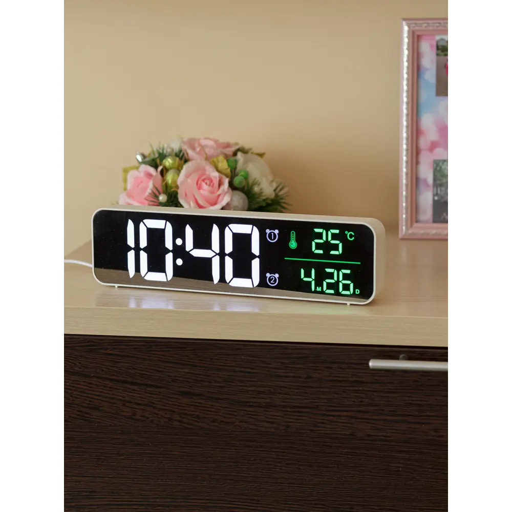 Фото 2 Часы с будильником электронные Artstyle CL-W81WGR Фото 2 Часы с будильником электронные Artstyle CL-W81WGR