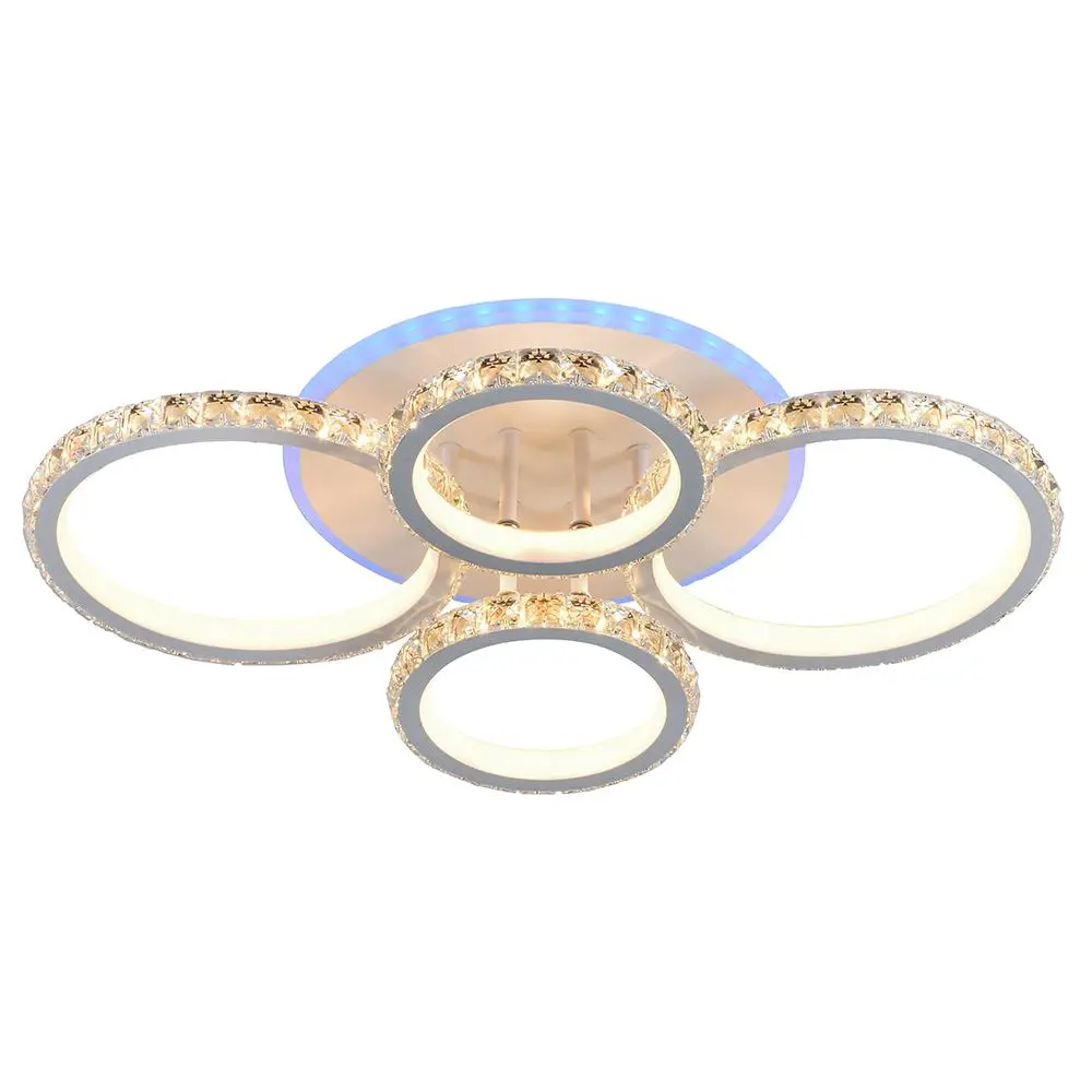 Фото 2 Светодиодная люстра Profit Light 18052/4 WHT 176W+8W RGB, Фото 2 Светодиодная люстра Profit Light 18052/4 WHT 176W+8W RGB,