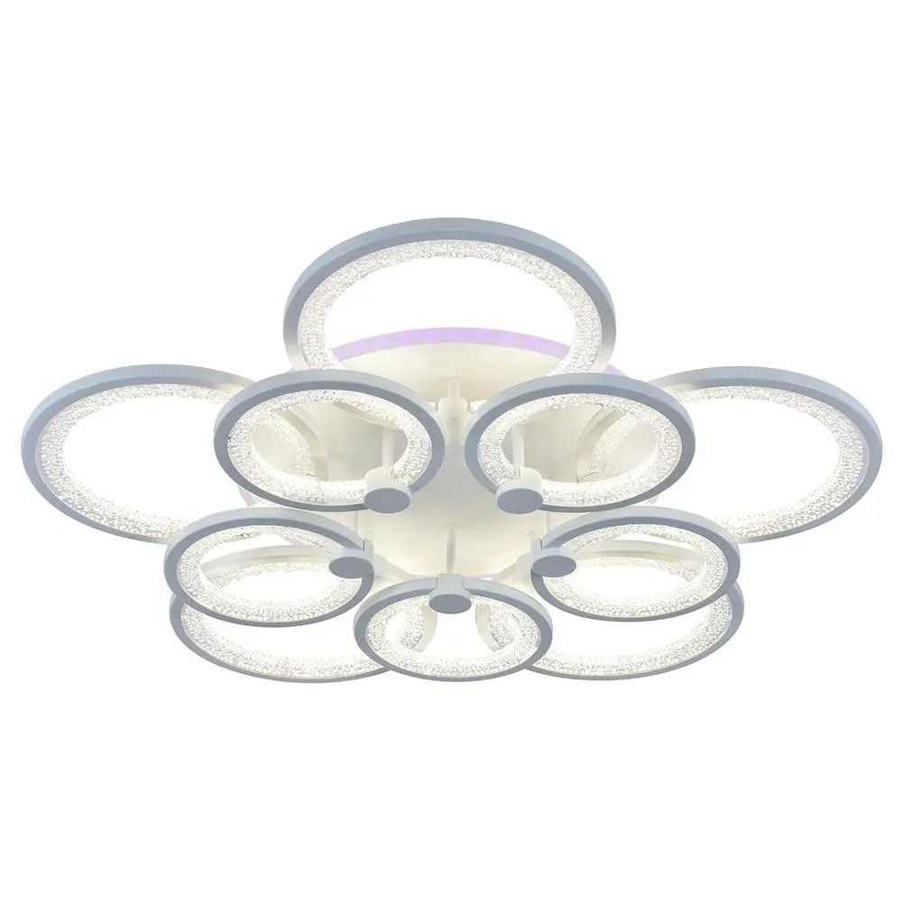 Фото Светодиодная люстра Profit Light 8002/5+5 WHT 240W+11W RGB, Фото Светодиодная люстра Profit Light 8002/5+5 WHT 240W+11W RGB,