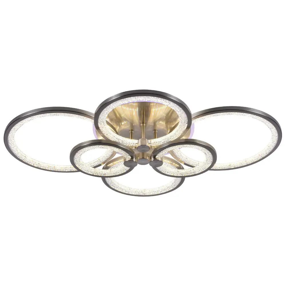 Фото Светодиодная люстра Profit Light 8002/6 NKL 168W+8W RGB, Фото Светодиодная люстра Profit Light 8002/6 NKL 168W+8W RGB,