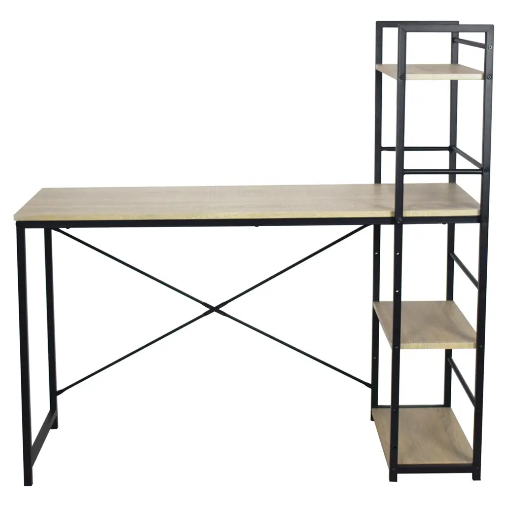 Фото 4 Стол на металлокаркасе Brabix Loft CD-005 120x52x120 см 3 полки цвет дуб натуральный Фото 4 Стол на металлокаркасе Brabix Loft CD-005 120x52x120 см 3 полки цвет дуб натуральный