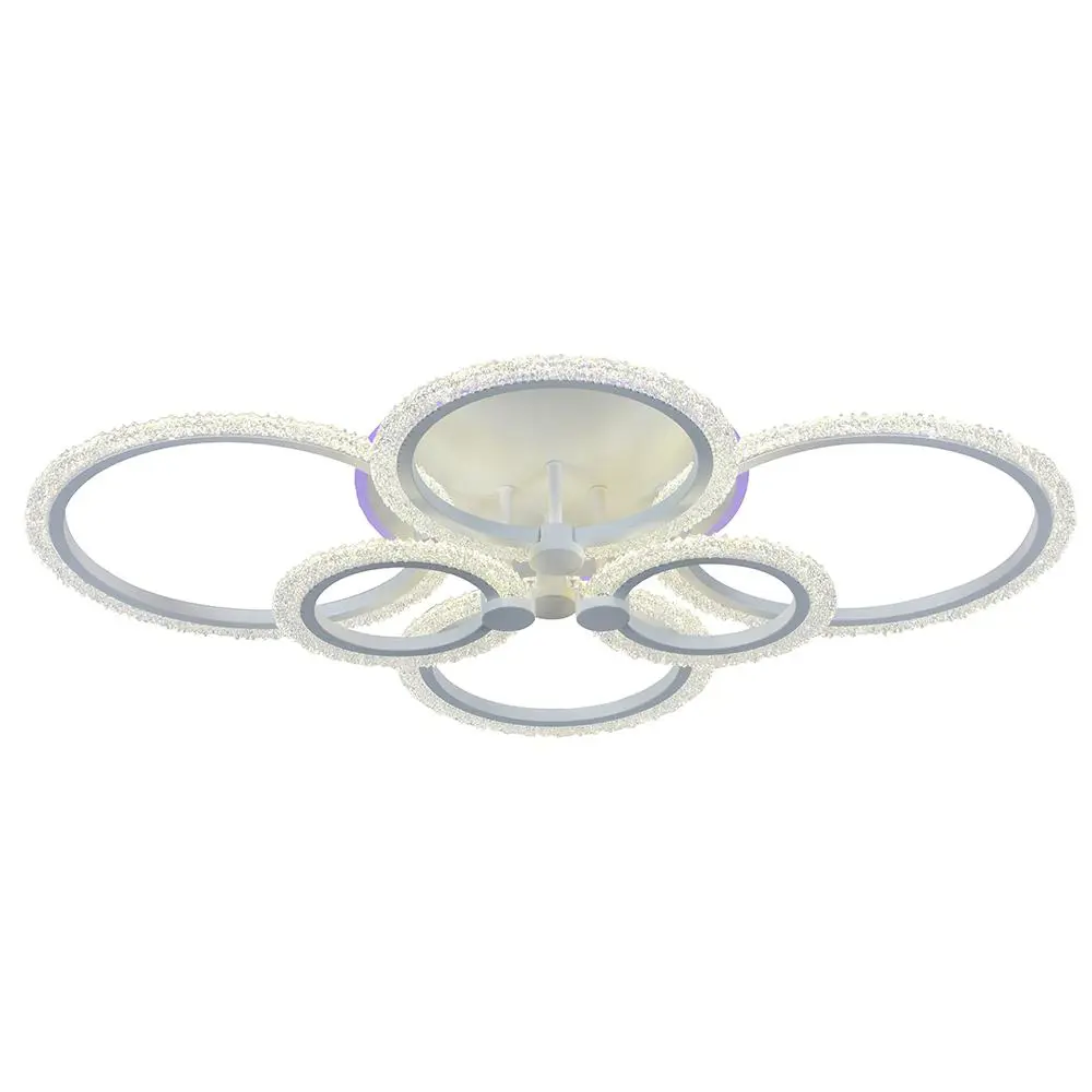 Фото Светодиодная люстра 8003/6 WHT 132W+11W RGB, Profit Light Фото Светодиодная люстра 8003/6 WHT 132W+11W RGB, Profit Light