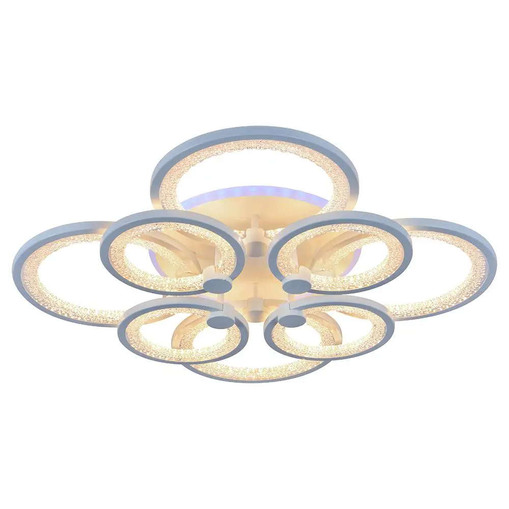 Фото 2 Светодиодная люстра 8002/4+4 WHT 192W+8W RGB, Profit Light Фото 2 Светодиодная люстра 8002/4+4 WHT 192W+8W RGB, Profit Light