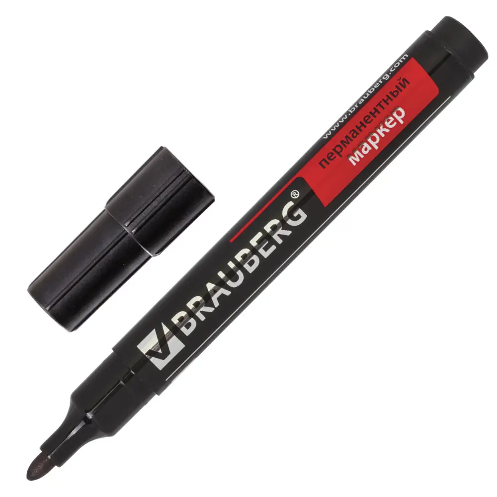 Фото Маркер перманентный нестираемый BRAUBERG "Contract". черный. круглый 3мм. 150465 Фото Маркер перманентный нестираемый BRAUBERG "Contract". черный. круглый 3мм. 150465