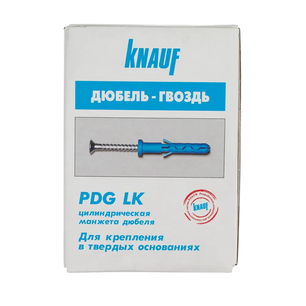 Фото 5 Дюбель-гвоздь грибовидный Knauf PDG LK, 6x60 мм, нейлон, 100 шт. Фото 5 Дюбель-гвоздь грибовидный Knauf PDG LK, 6x60 мм, нейлон, 100 шт.