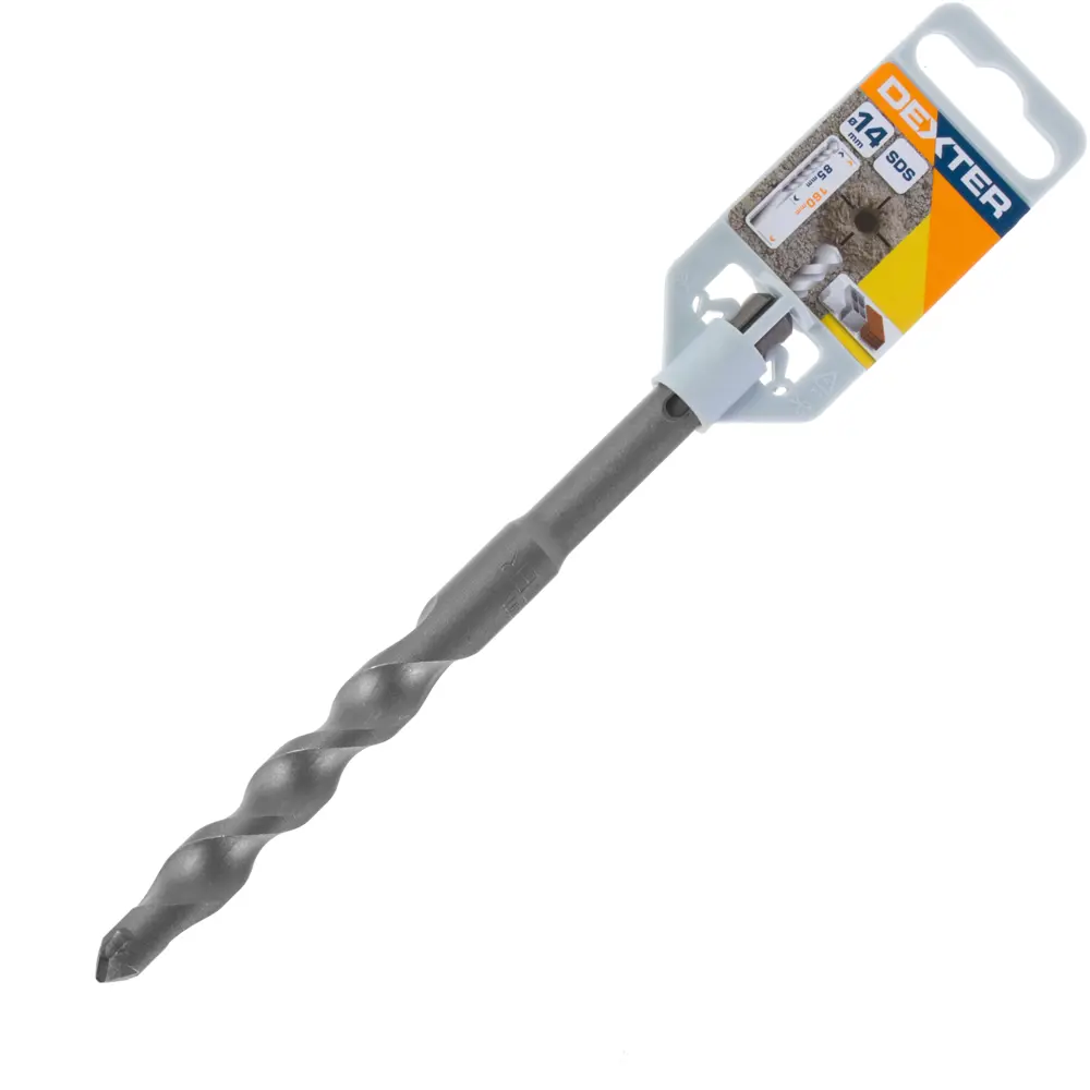 Фото 4 Бур по бетону SDS-plus 14х85х160 мм Dexter FD-A0133 Фото 4 Бур по бетону SDS-plus 14х85х160 мм Dexter FD-A0133