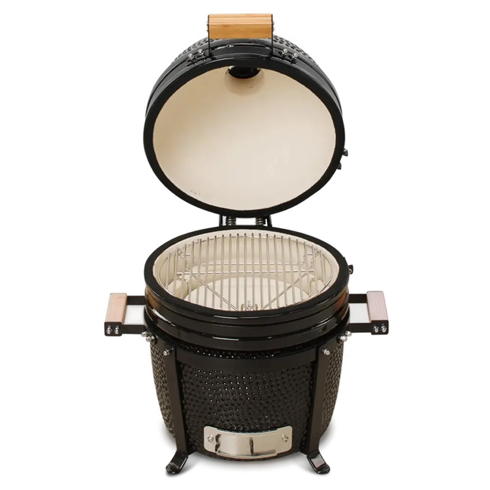 Фото 2 Гриль Kamado Bono Minimo 15" ø40 h64 см керамика черный Фото 2 Гриль Kamado Bono Minimo 15" ø40 h64 см керамика черный