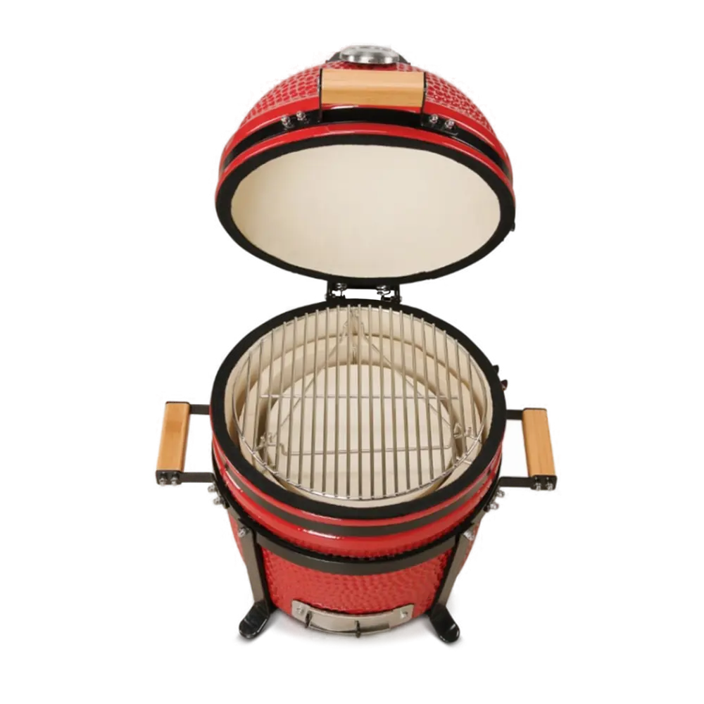 Фото 2 Гриль Kamado Bono Minimo 15" ø40 h64 см керамика красный Фото 2 Гриль Kamado Bono Minimo 15" ø40 h64 см керамика красный