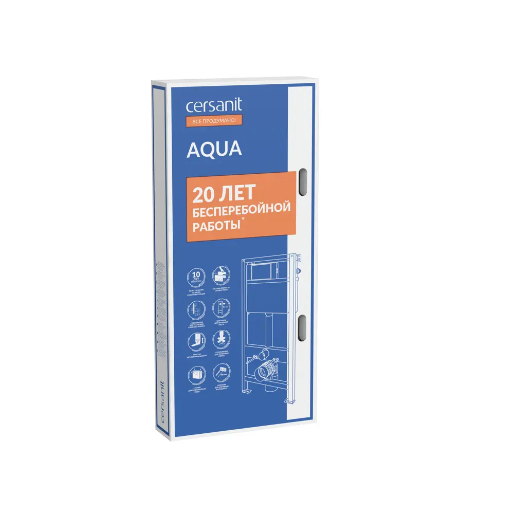 Фото 5 Инсталляция для подвесного унитаза Cersanit Aqua Smart М 40Z Фото 5 Инсталляция для подвесного унитаза Cersanit Aqua Smart М 40Z