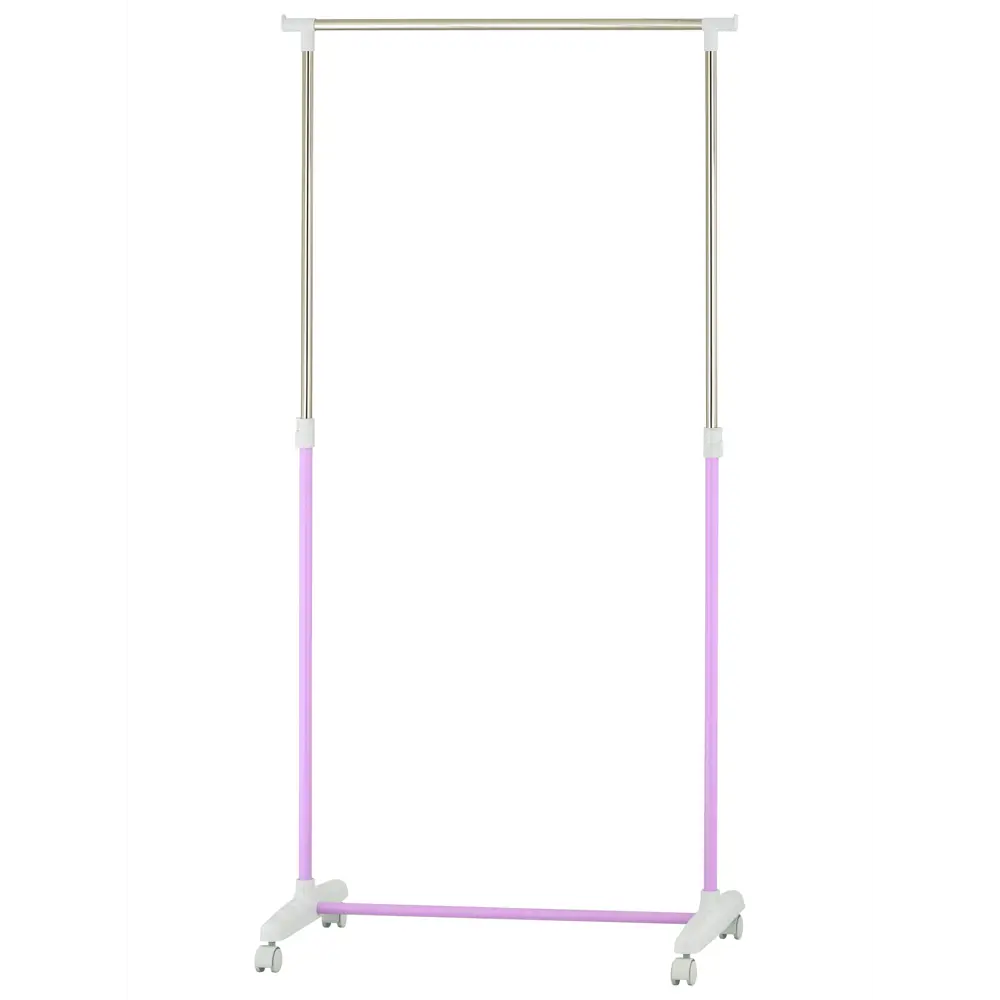 Фото 2 Напольная вешалка Unistor Basic 80x95x38 см Хромированная сталь цвет розовый Фото 2 Напольная вешалка Unistor Basic 80x95x38 см Хромированная сталь цвет розовый