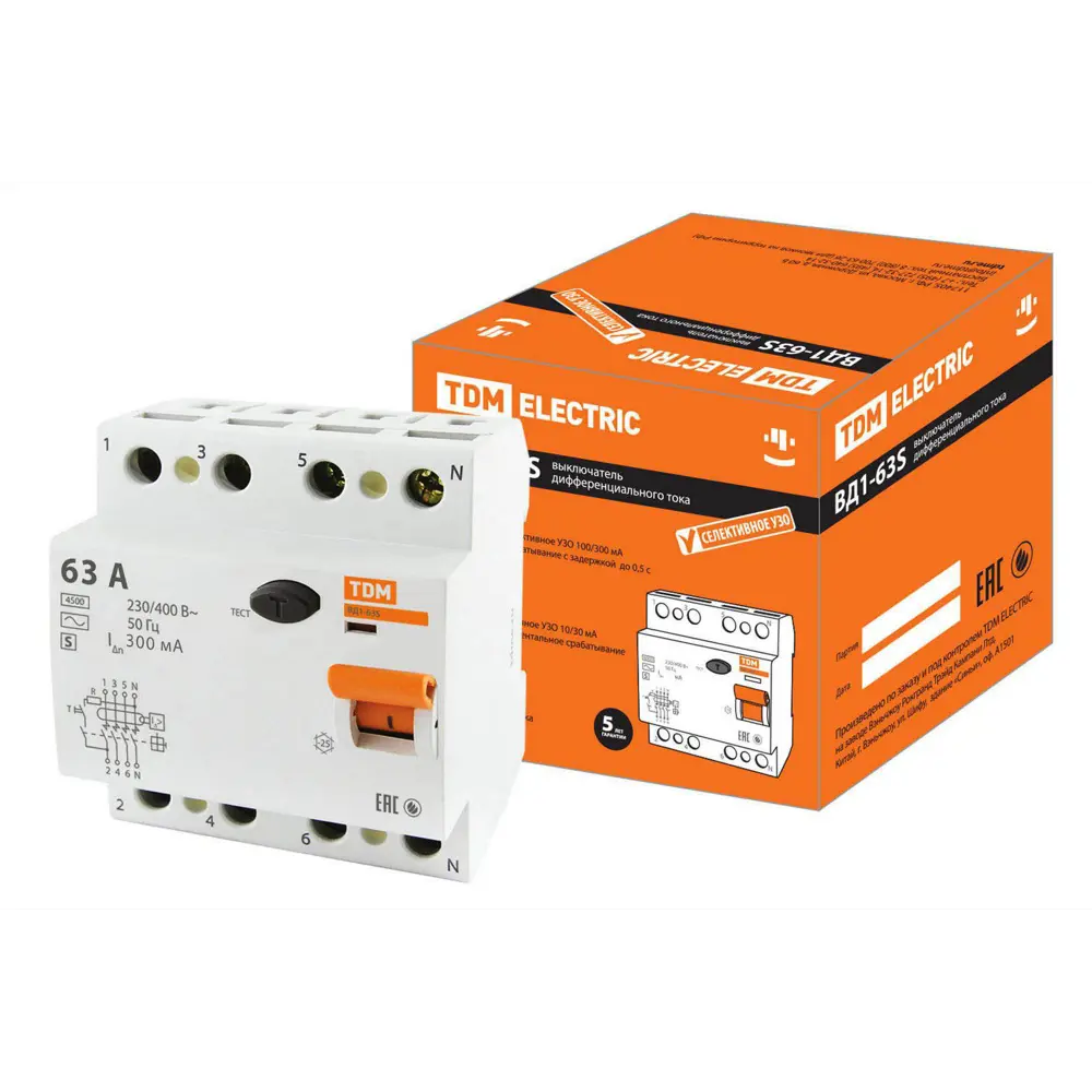 Фото УЗО TDM ELECTRIC SQ0203-0073 16 А 400 В 4 модуля Фото УЗО TDM ELECTRIC SQ0203-0073 16 А 400 В 4 модуля