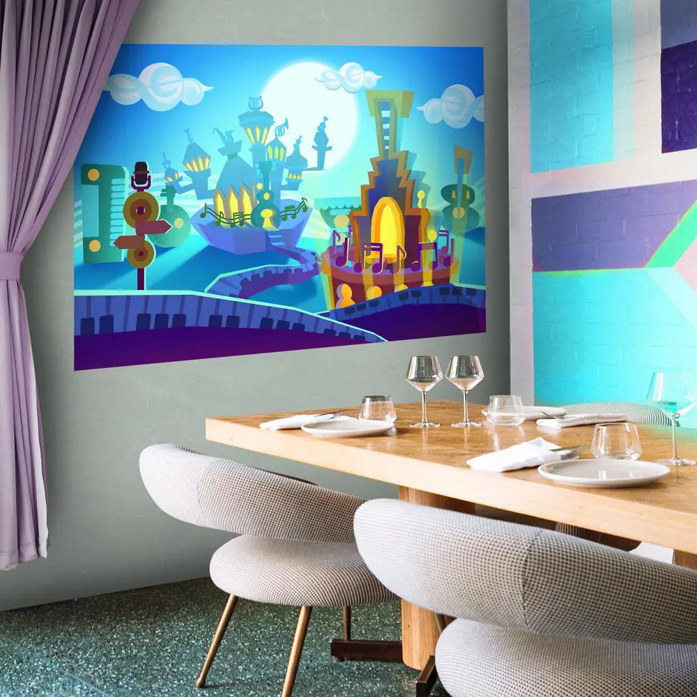 Фото Фотообои Urban Style (Музыкальный город) UST 6020 200x135 см Фото Фотообои Urban Style (Музыкальный город) UST 6020 200x135 см