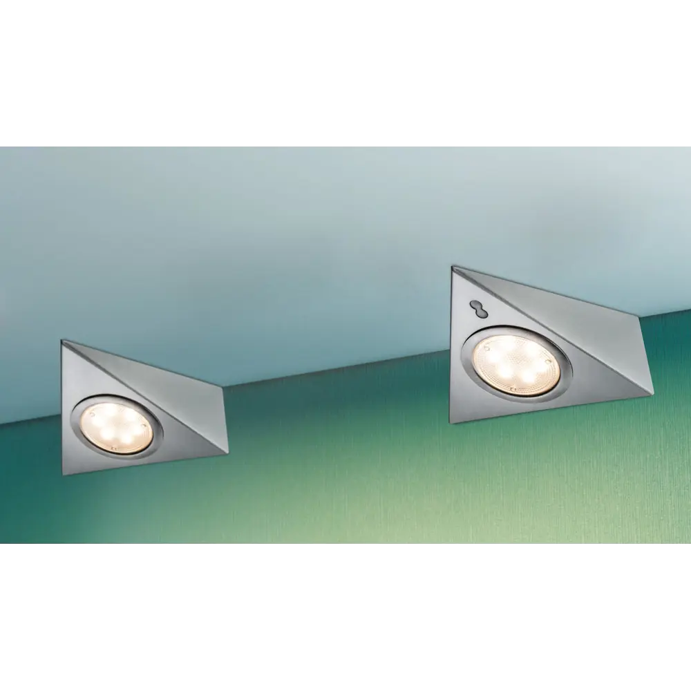 Фото 4 Мебельный светильник Paulmann 3x2.8Вт металл/стекло 93572