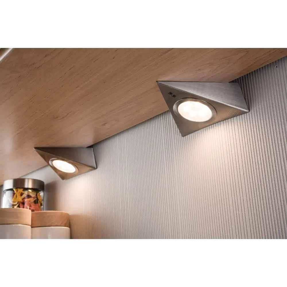 Фото 6 Мебельный светильник Paulmann 3x2.8Вт металл/стекло 93572