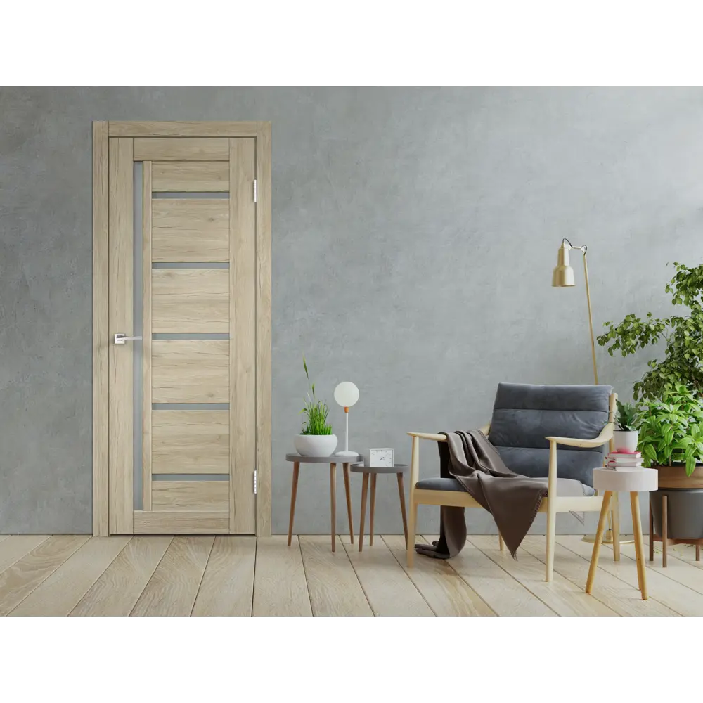 Фото 5 Дверь межкомнатная со стеклом Skyline 3 60x200 см ПВХ цвет дуб рустик серый без замка, без петель Фото 5 Дверь межкомнатная со стеклом Skyline 3 60x200 см ПВХ цвет дуб рустик серый без замка, без петель