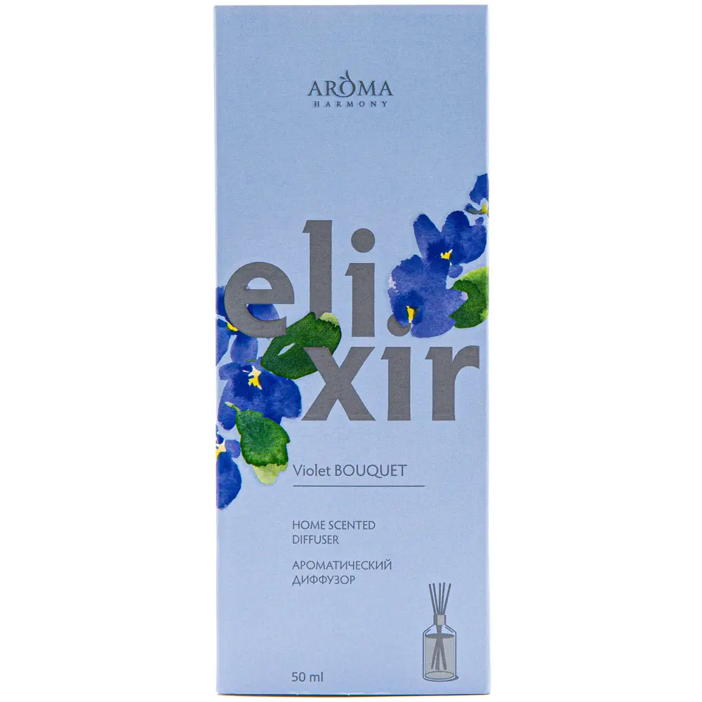 Фото 4 Диффузор ароматический Aroma Harmony Elixir Violet Bouquet 50 мл Фото 4 Диффузор ароматический Aroma Harmony Elixir Violet Bouquet 50 мл