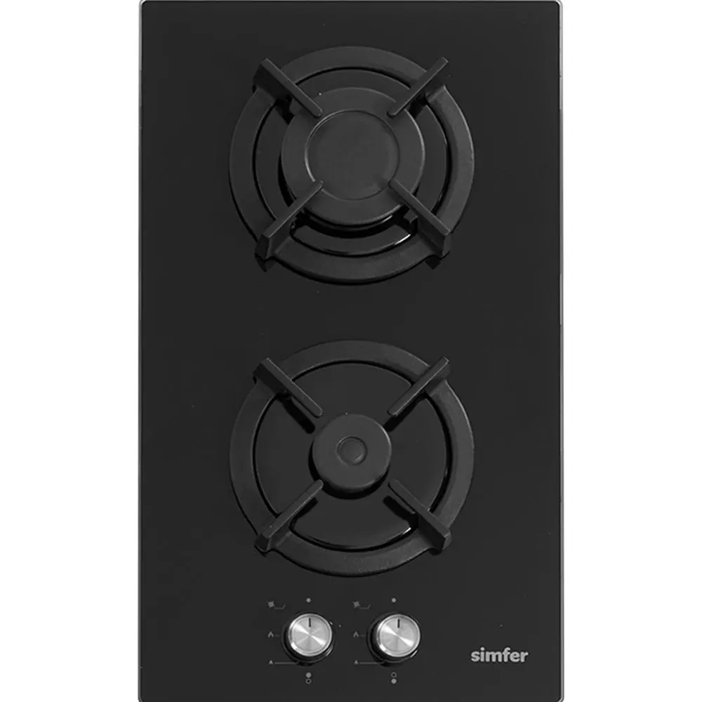 Фото Газовая варочная панель Simfer H30N20B516 30 см 2 конфорки цвет черный Фото Газовая варочная панель Simfer H30N20B516 30 см 2 конфорки цвет черный
