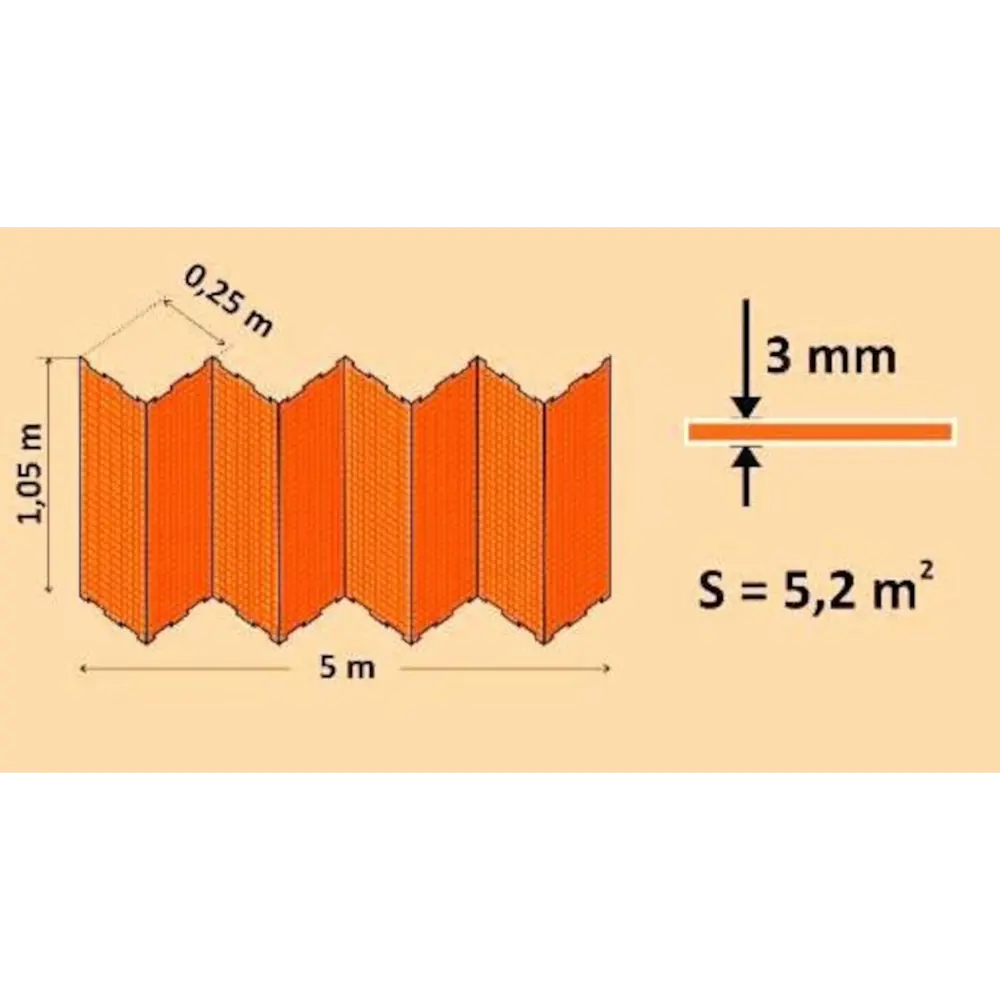 Фото 2 Подложка-Гармошка СОЛИД 3мм Quick Puzzle оранжевая 1.05x0.25м./уп.5.2кв.м. Фото 2 Подложка-Гармошка СОЛИД 3мм Quick Puzzle оранжевая 1.05x0.25м./уп.5.2кв.м.