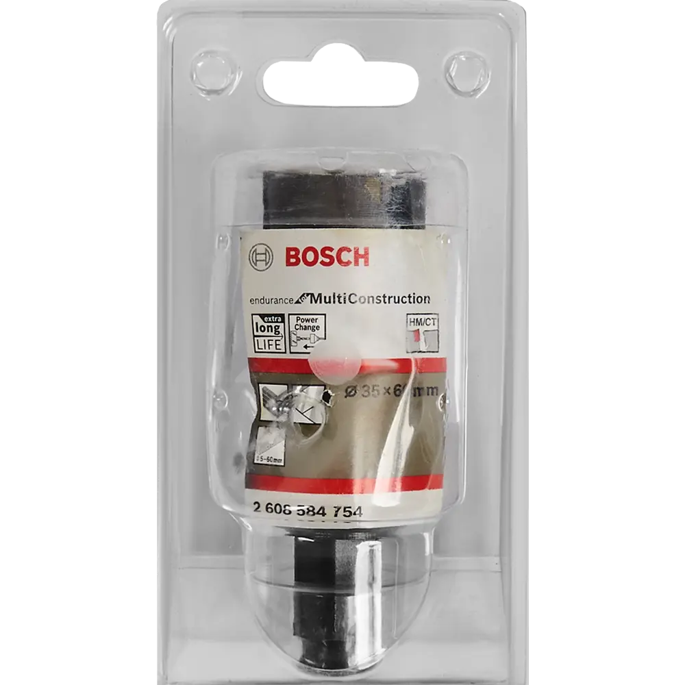 Фото 3 Коронка универсальная карбидная Bosch 2608584754 35 мм Фото 3 Коронка универсальная карбидная Bosch 2608584754 35 мм