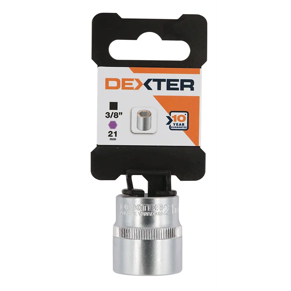 Фото 3 Торцевая головка шестигранная Dexter HT205208 3/8 дюйма 21 мм