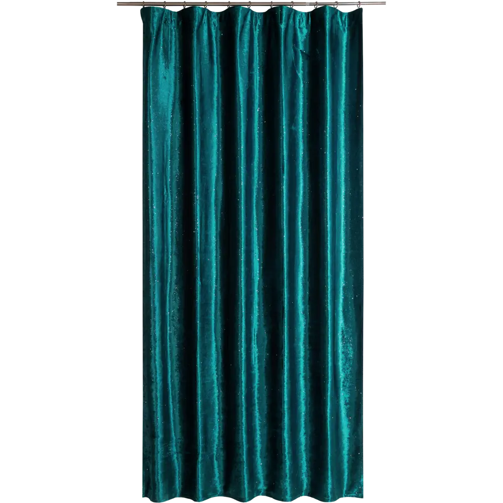 Фото Штора на ленте Inspire Rey 160x260 см цвет бирюзовый Фото Штора на ленте Inspire Rey 160x260 см цвет бирюзовый
