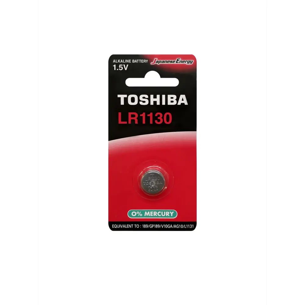 Фото Батарейка Toshiba LR1130 щелочная (alkaline) ТАБЛЕТКА Special "блистер" (1шт) LR1130 1,5V Фото Батарейка Toshiba LR1130 щелочная (alkaline) ТАБЛЕТКА Special "блистер" (1шт) LR1130 1,5V