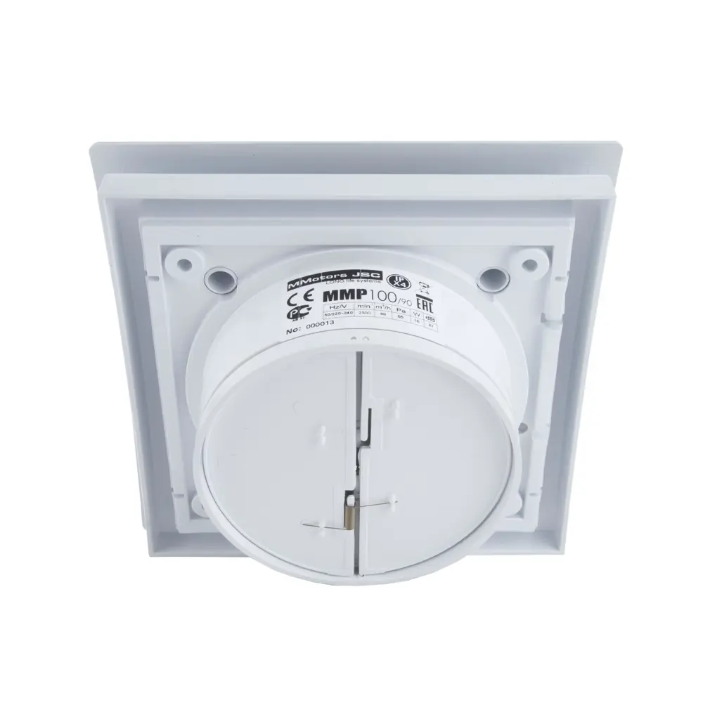 Фото 3 Вентилятор вытяжной сверхтонкий Mmotors jsc 0702 D100 мм 27 дБ 90 м³/ч обратный клапан цвет белый Фото 3 Вентилятор вытяжной сверхтонкий Mmotors jsc 0702 D100 мм 27 дБ 90 м³/ч обратный клапан цвет белый