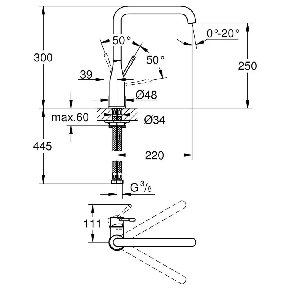 Фото 2 Смеситель для кухни Grohe 30269000 Фото 2 Смеситель для кухни Grohe 30269000