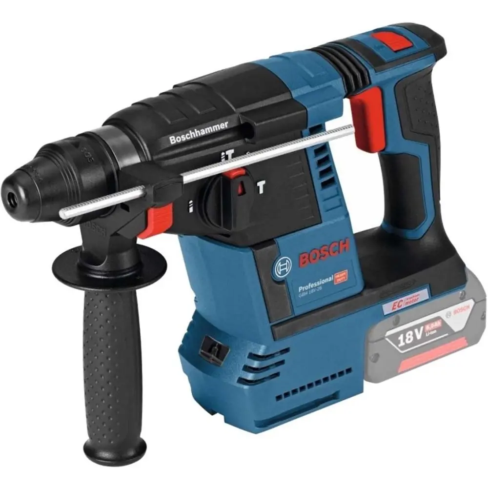 Фото Перфоратор аккумуляторный бесщеточный SDS-plus Bosch Professional GBH 18V 611909000, 18 В Li-Ion, 2.6 Дж, без АКБ и ЗУ Фото Перфоратор аккумуляторный бесщеточный SDS-plus Bosch Professional GBH 18V 611909000, 18 В Li-Ion, 2.6 Дж, без АКБ и ЗУ
