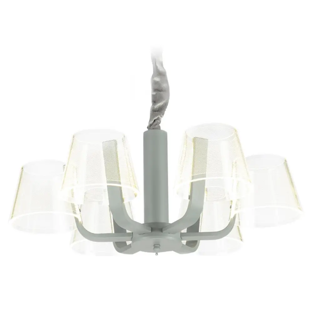 Фото Люстра подвесная светодиодная AMBRELLA LIGHT AK4011 Original 20 м² теплый белый свет цвет серый Фото Люстра подвесная светодиодная AMBRELLA LIGHT AK4011 Original 20 м² теплый белый свет цвет серый