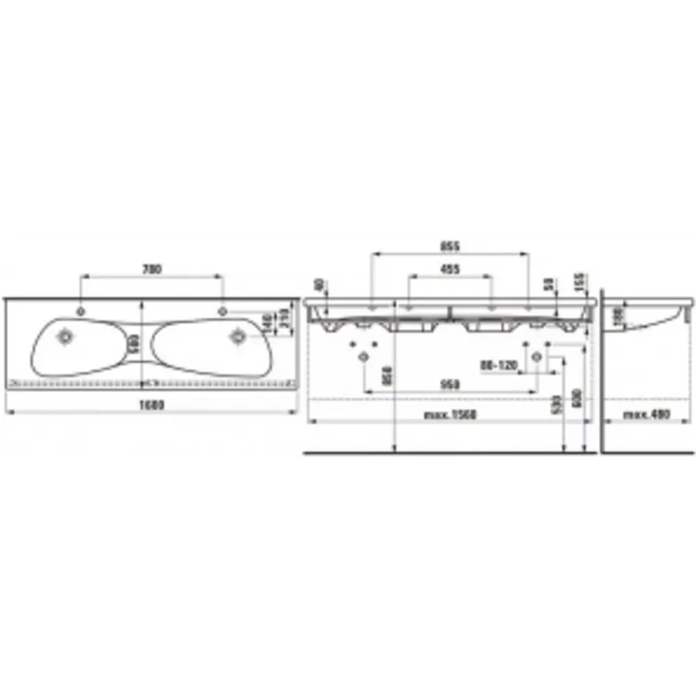 Фото 2 Раковина мебельная Laufen раковина 51см Фото 2 Раковина мебельная Laufen раковина 51см
