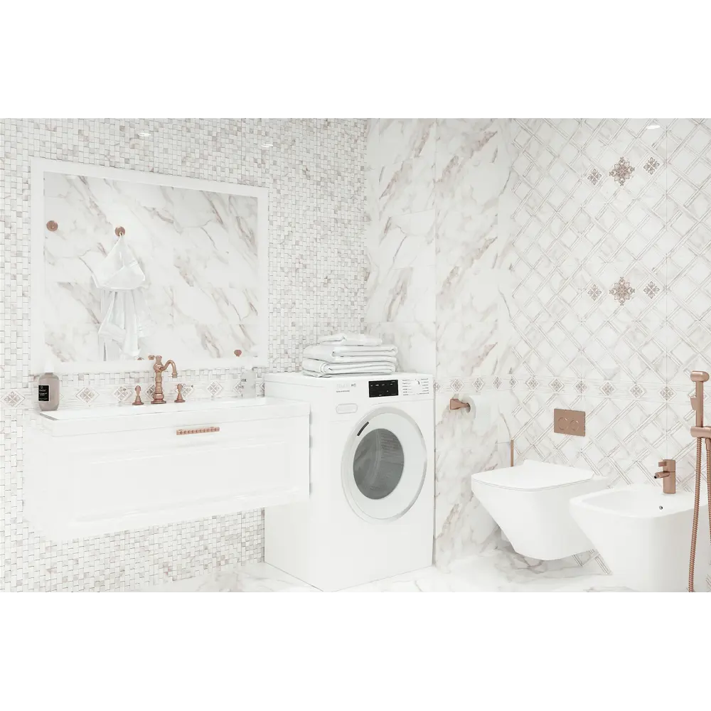 Фото 3 Плитка настенная Calacatta Gold 40x25 см 1.4 м² мрамор цвет бежевый Фото 3 Плитка настенная Calacatta Gold 40x25 см 1.4 м² мрамор цвет бежевый