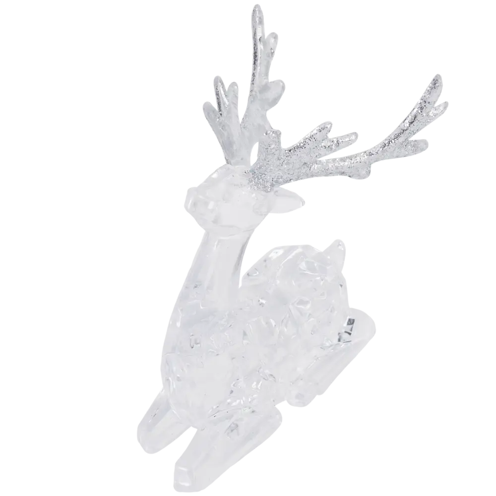 Фото Украшение елочное «Олень лежит» акрил 9 см Фото Украшение елочное «Олень лежит» акрил 9 см