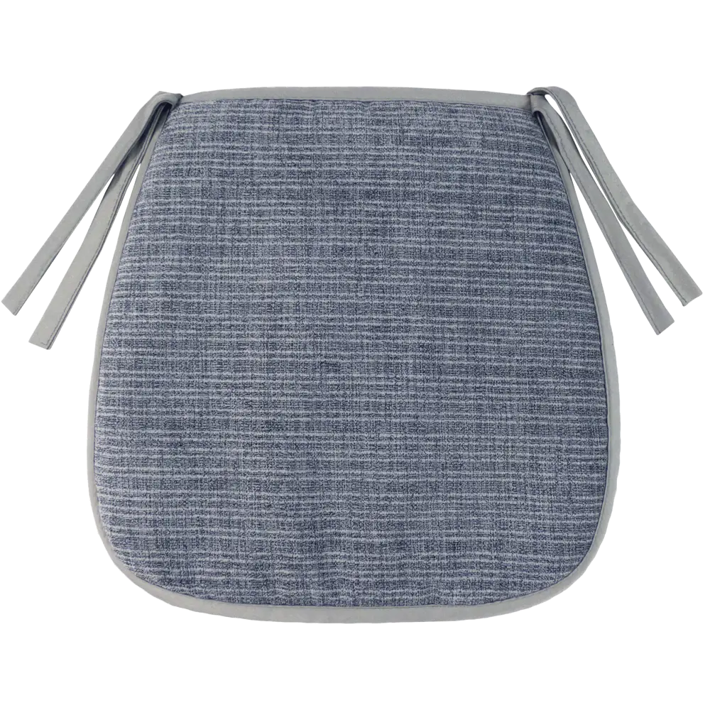 Фото Подушка для стула Linen Way Джини 38x3x40 см полиэстер серый Фото Подушка для стула Linen Way Джини 38x3x40 см полиэстер серый