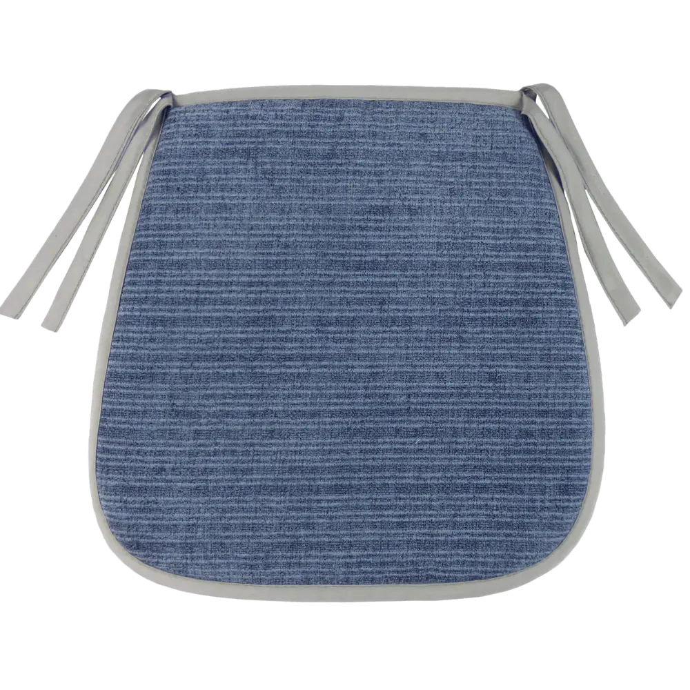 Фото Подушка для стула Linen Way Джини 38x3x40 см полиэстер синий Фото Подушка для стула Linen Way Джини 38x3x40 см полиэстер синий