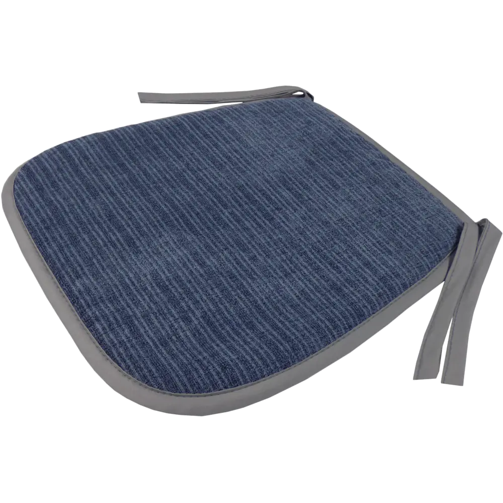 Фото 2 Подушка для стула Linen Way Джини 38x3x40 см полиэстер синий Фото 2 Подушка для стула Linen Way Джини 38x3x40 см полиэстер синий