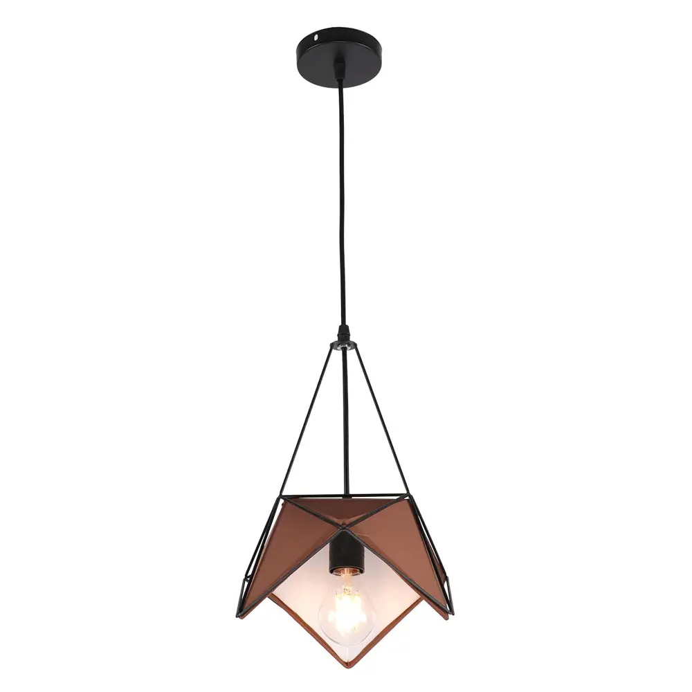 Фото Люстра подвесная IMEX 1*60Вт E27 MD.7320-1-P BROWN Фото Люстра подвесная IMEX 1*60Вт E27 MD.7320-1-P BROWN