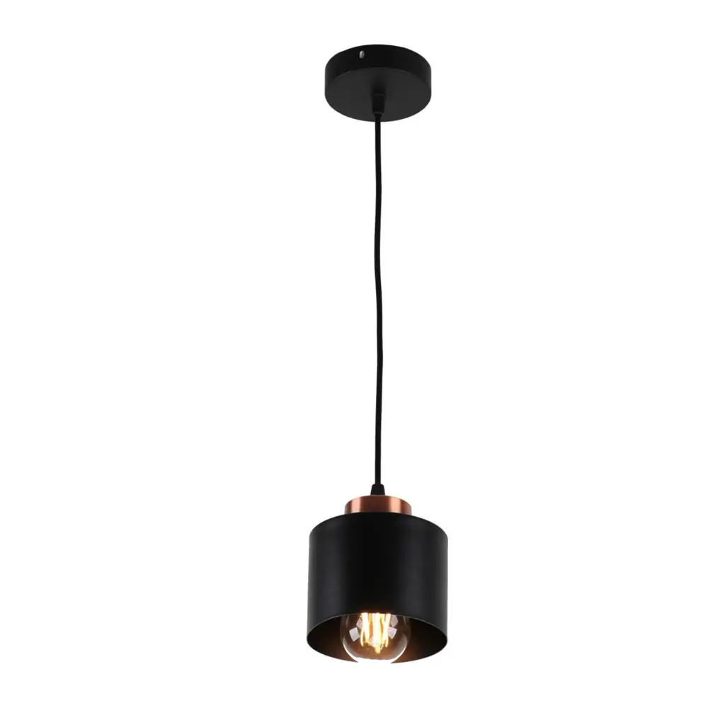 Фото Люстра подвесная IMEX 1*60Вт E27 MD.8824-1-P BK+AB Фото Люстра подвесная IMEX 1*60Вт E27 MD.8824-1-P BK+AB