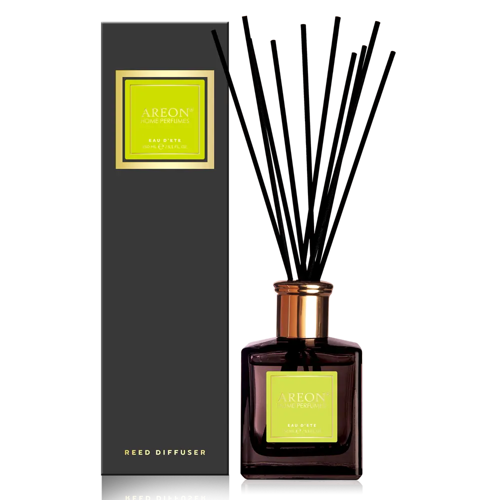 Фото Ароматический диффузор Areon Home Perfume Sticks Premium Eau d`ete 150 мл Фото Ароматический диффузор Areon Home Perfume Sticks Premium Eau d`ete 150 мл